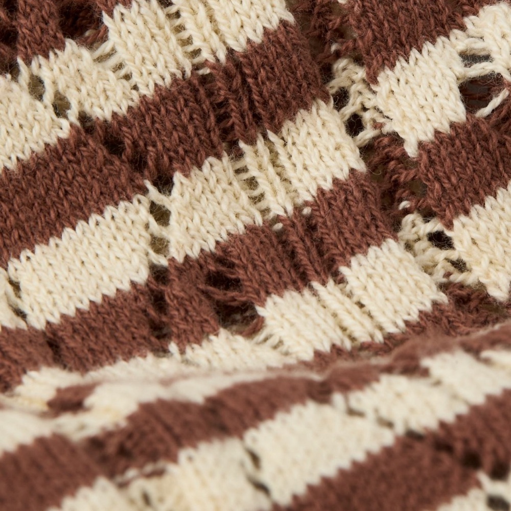 AE Henley Pointelle Sweater T-Shirt - Picture 7 of 8